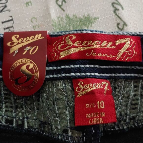 Seven7 skinny dark denim jeans Sz 10 NWT - Picture 9 of 9